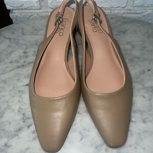 Franco Sarto Taupe Slingback Flats Classic Style